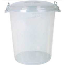 TRANSPARENT LOCK BIN 50 LITRE