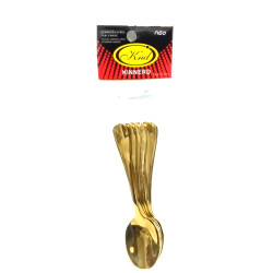 GOLD TEASPOON HEAVY TYPE 6 PCS