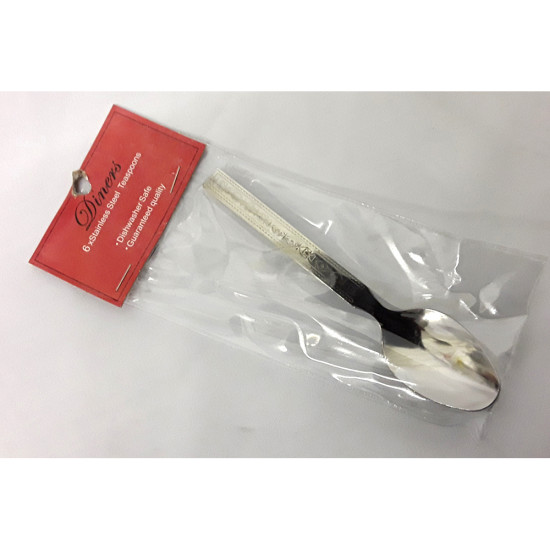 TEA SPOON B009 RED PK 6 image