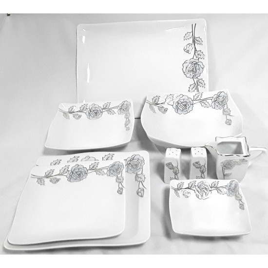 PRESTIGE SQUARE EMBOSSED DINNER SET image