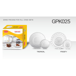 TROPICAL CAKE SET 7PC