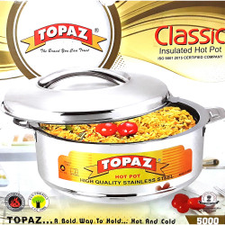 TOPAZ DESIGNER HOT POT STAINLESS STEEL 5000 ML