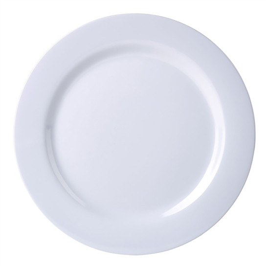WHITE MELAMINE 10 INCH DINNER PLATE -Melamine image