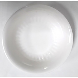 WHITE MELAMINE 7.5 INCH ROUND SERVING BOWL