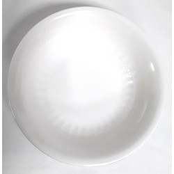 WHITE MELAMINE 8.5 INCH ROUND SERVING BOWL
