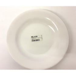 WHITE MELAMINE SOUP PLATE 10 INCH