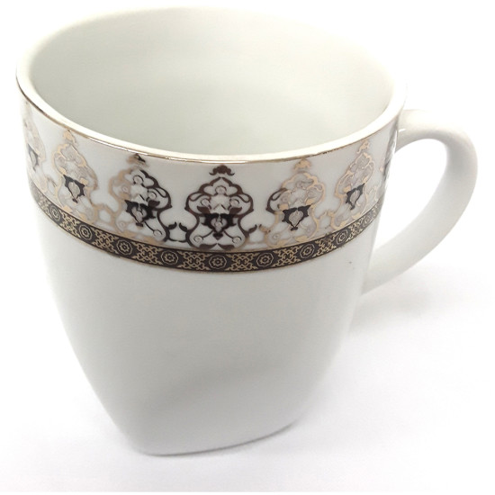PORCELAIN MUG SQ BLACK 389 -Mugs porcelain image