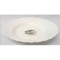 PLAIN OPAL SOUP PLATE ROUND