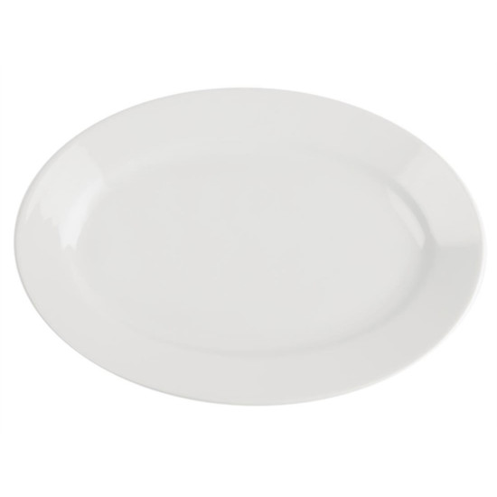 PORCELAIN OVAL PLATE 39.5CM image