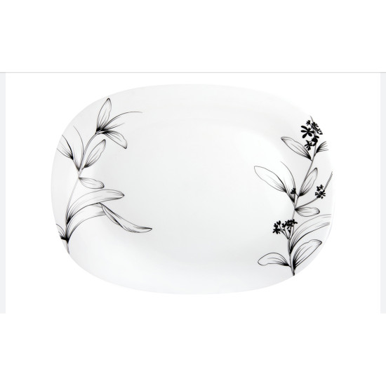 VANIA RECTANGULAR DISH -Opalware printed image