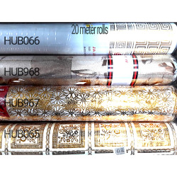 GOLD SQUARE FLOWER TABLE ROLL  20M X 1.37M