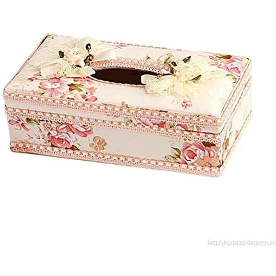 PLASTIC LACE TISSUE BOX -Tissue box image