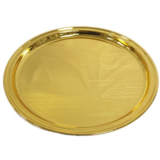 TRAY ROUND GOLD HEAVY TYPE 16 INCH image