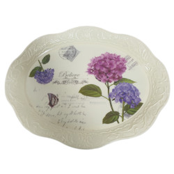 TRAY MELAMINE OVAL TYPE HEAVY DUTY 44.5 CM X 35.5 CM ASSORTED PRINT