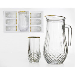 WATER SET 7 PCS GOLD GOLDEN ENTERTAINER